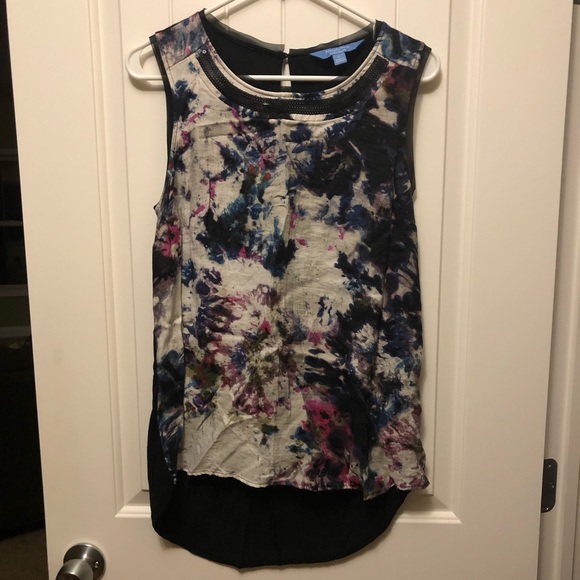 Vera Wang tank top dress shirt tunic L - Picture 1 of 8